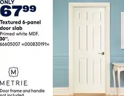 RONA METRIE Textured 6-panel door slab offer