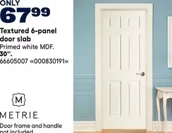 RONA METRIE Textured 6-panel door slab offer