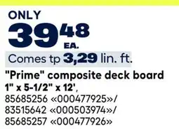 RONA Prime composite deck board 1 x 5-1/2 x 12' offer