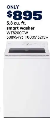RONA 5.8 cu. ft. smart washer offer