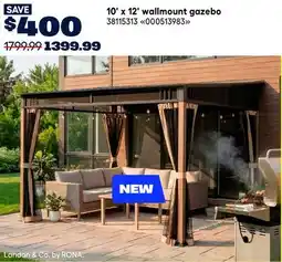 RONA 10' x 12' wallmount gazebo offer