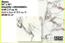 RONA MONO SERRA floor tiles $2/sq. ft. or more offer