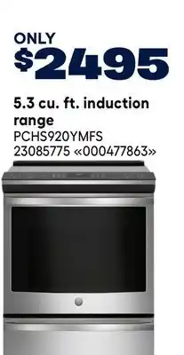 RONA GE 5.3 cu. ft. induction range offer