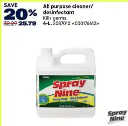 RONA Spray Nine All purpose cleaner/ desinfectant offer