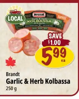 Farm Boy Brandt Garlic & Herb Kolbassa offer