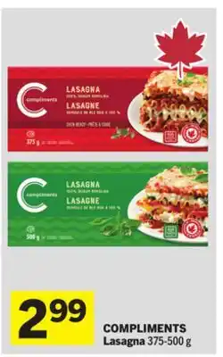 Foodland COMPLIMENTS Lasagna offer
