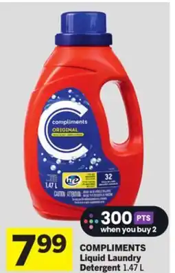 Foodland COMPLIMENTS Liquid Laundry Detergent offer