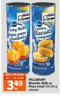 Foodland PILLSBURY Biscuits, Rolls or Pizza Crust offer