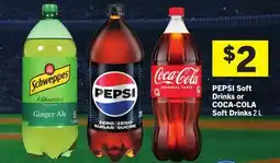 Foodland PEPSI Soft Drinks or COCA-COLA Soft Drinks offer