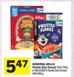 Foodland GENERAL MILLS Family Size Cereal offer
