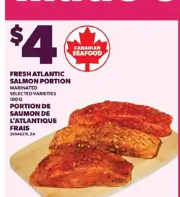 Valu-mart PORTION DE SAUMON DE SAUMON DE L'ATLANTIQUE L'ATLANTIQUE FRAIS FRAIS offer