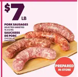 Valu-mart SAUCISSES DE PORC offer