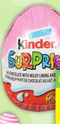 Food Basics KINDER SURPRISE EGGS offer