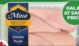 Food Basics PRIME OR MINA HALAL FRESH BONELESS SKINLESS CHICKEN BREAST offer