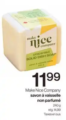 Avril Make Nice Company savon à vaisselle non parfumé offer