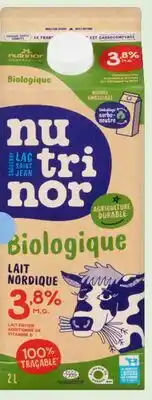 Avril Lait nordique 3,8% M.G. bio offer