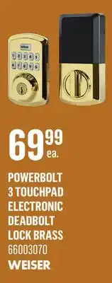 Canac Powerbolt 3 Touchpad Electronic Deadbolt Lock offer