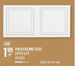 Canac Polo Ceiling Tiles offer