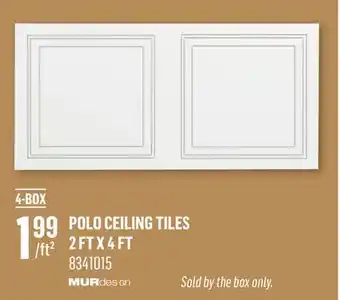 Canac Polo Ceiling Tiles offer