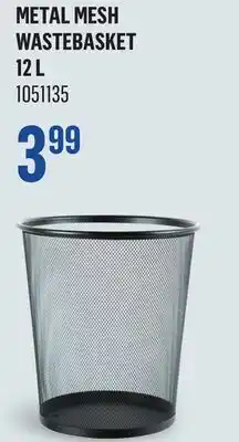 Canac Metal Mesh Wastebasket 12L offer