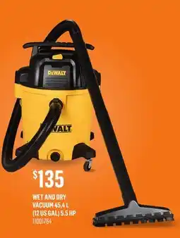 Canac Wet and dry Vacuum 45,4 L (12USGal) 5.5 HP offer
