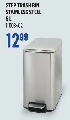 Canac Step Trash Bin Stainless Steel offer
