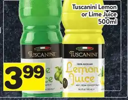 Supermarché PA Tuscanini Lemon or Lime Juice offer