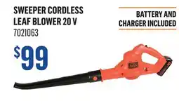 Canac Sweeper Cordless Leaf Blower 20 V offer