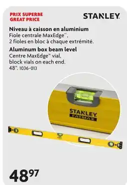 Home Hardware Aluminum box beam level offer
