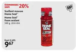 Home Hardware Home Seal foam sealant offer