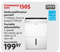Home Hardware Portable dehumidifier offer