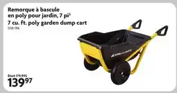 Home Hardware 7 cu. ft. poly garden dump cart offer
