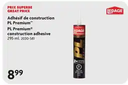 Home Hardware Premium construction adhesive offer