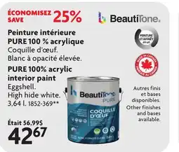 Home Hardware PURE 100% acrylic interior paint offer