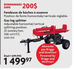 Home Hardware Gas log splitter offer