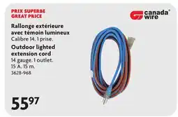 Home Hardware Outdoor lighted extension cord offer
