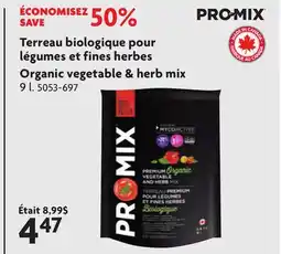 Home Hardware Organic vegetable & herb mix offer