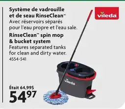 Home Hardware RinseClean spin mop & bucket system offer