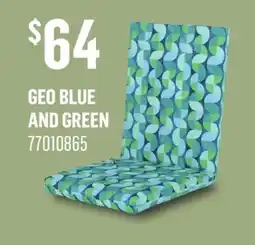 Canac Geo Blue & Green Cushion offer