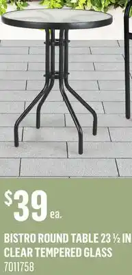 Canac Bistro Round Table 231/2in offer