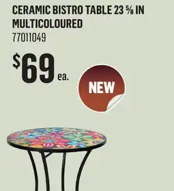 Canac Ceramic Bistro Table 23 5/8in offer