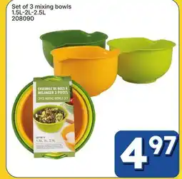 Rossy Set of 3 mixing bowls offer