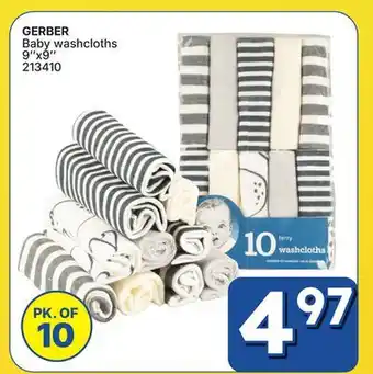 Rossy GERBER Baby washcloths offer