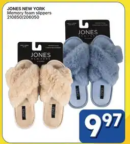 Rossy JONES NEW YORK Memory foam slippers offer