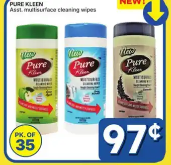 Rossy PURE KLEEN Asst. multisurface cleaning wipes offer