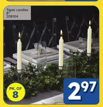 Rossy Taper candles offer