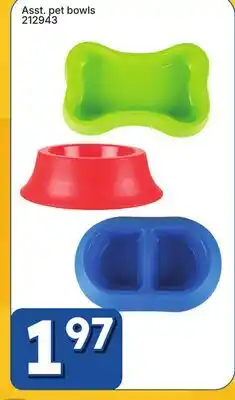 Rossy Asst. pet bowls offer