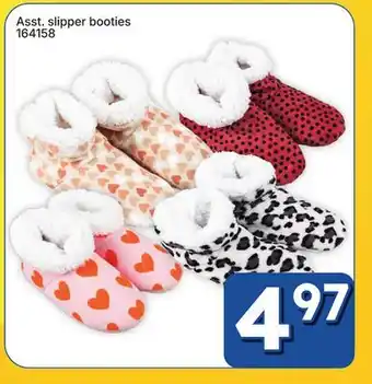 Rossy Asst. slipper booties offer