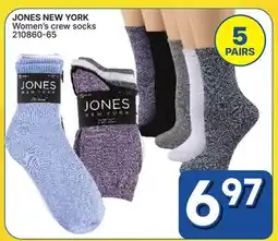 Rossy JONES NEW YORK Womenʼs crew socks offer