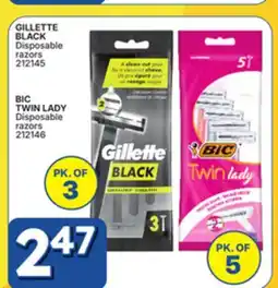 Rossy BIC TWIN LADY Disposable razors offer